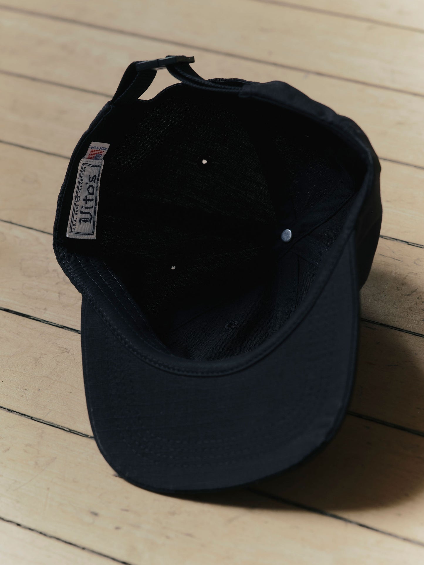 Black Chenille Crest Patch Hat