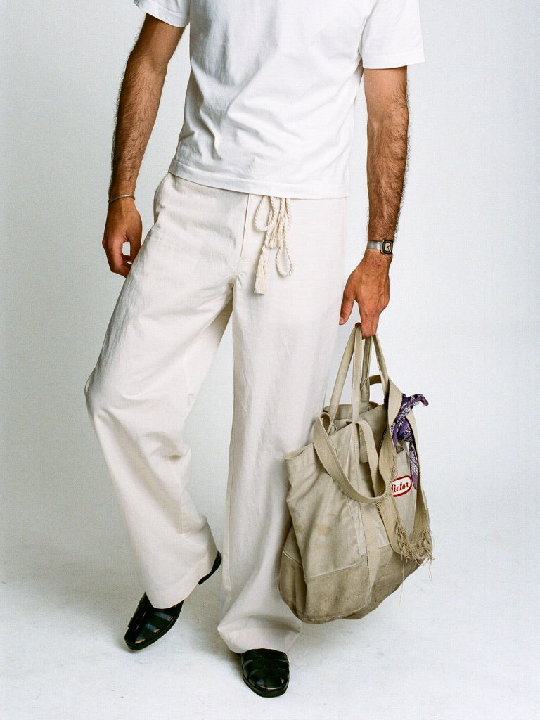 Cotton Linen High n' Wide Pant