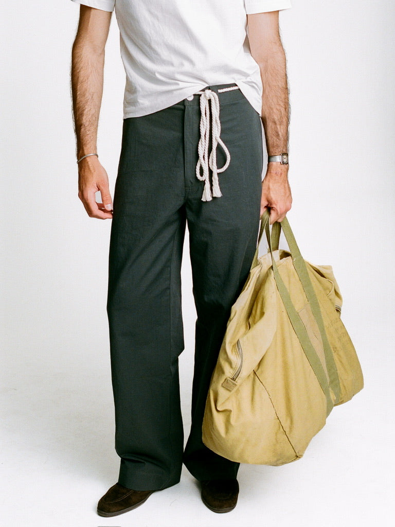Cotton Linen High n' Wide Pant