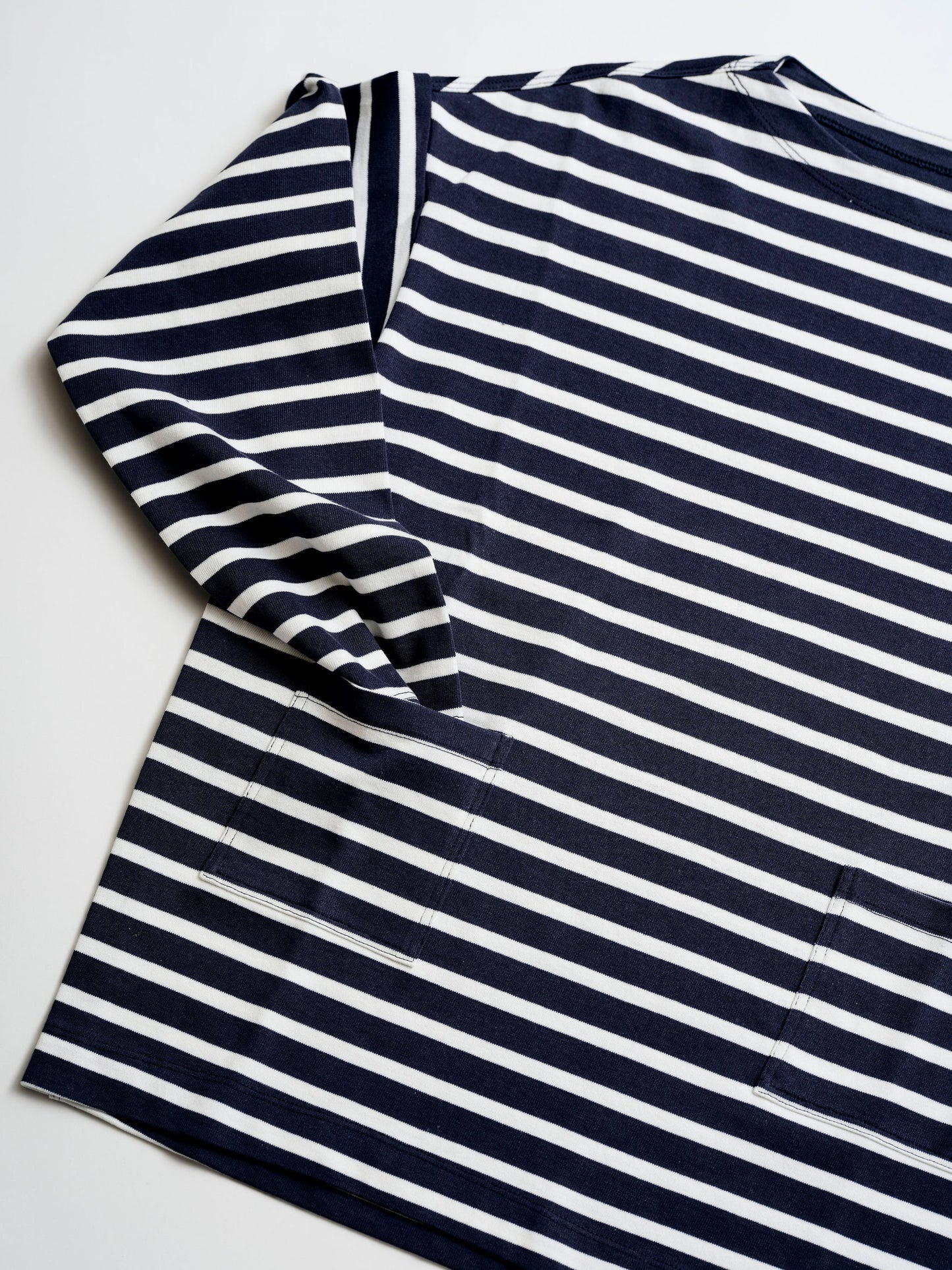 Striped Boatneck Sweatshirt