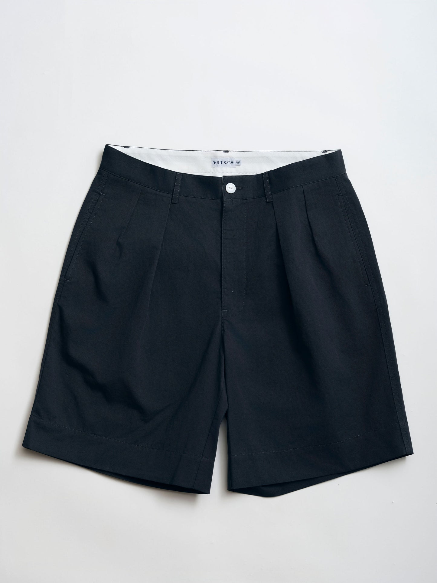 Cotton Linen Pleated Shorts