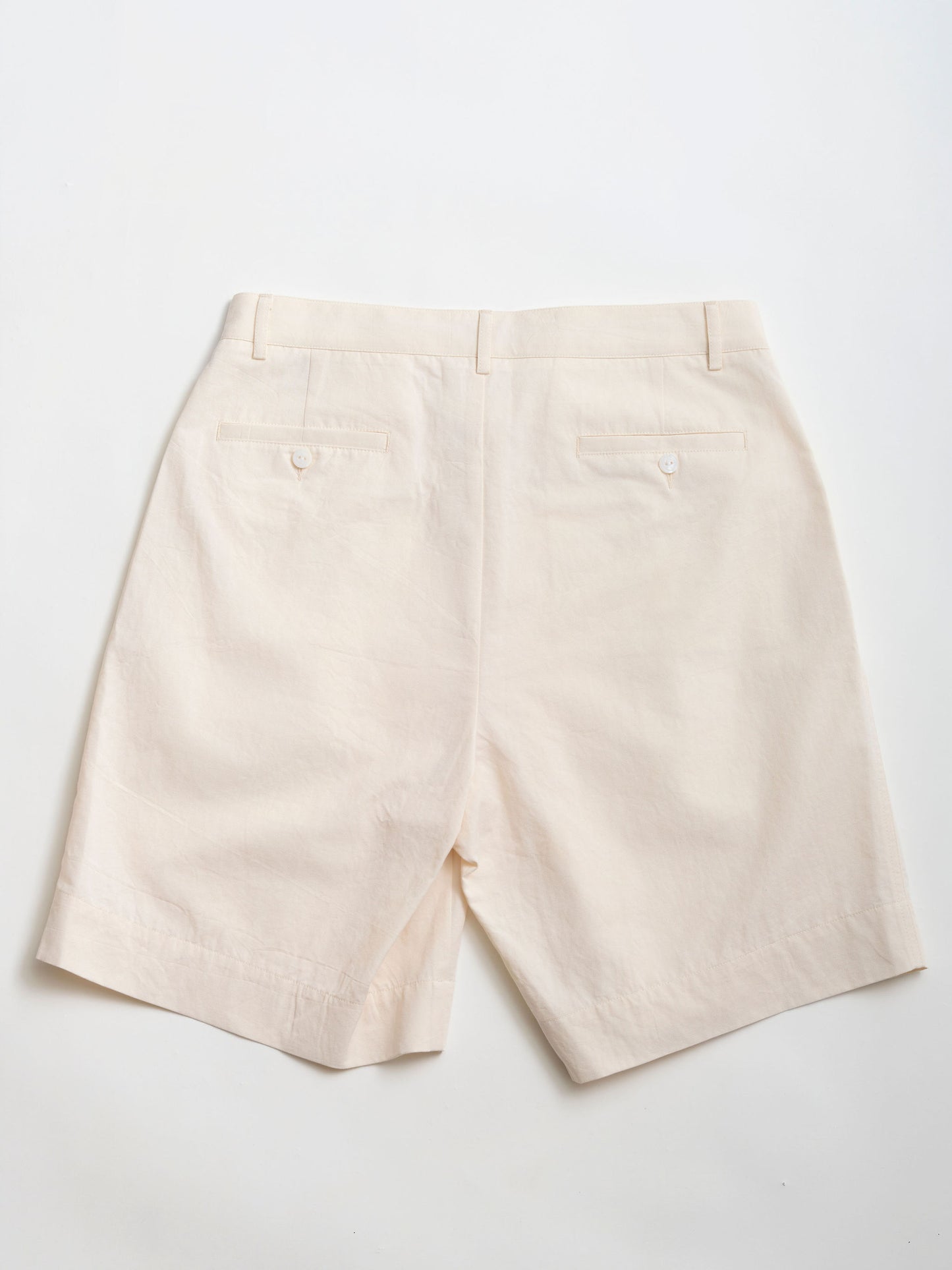 Cotton Linen Pleated Shorts