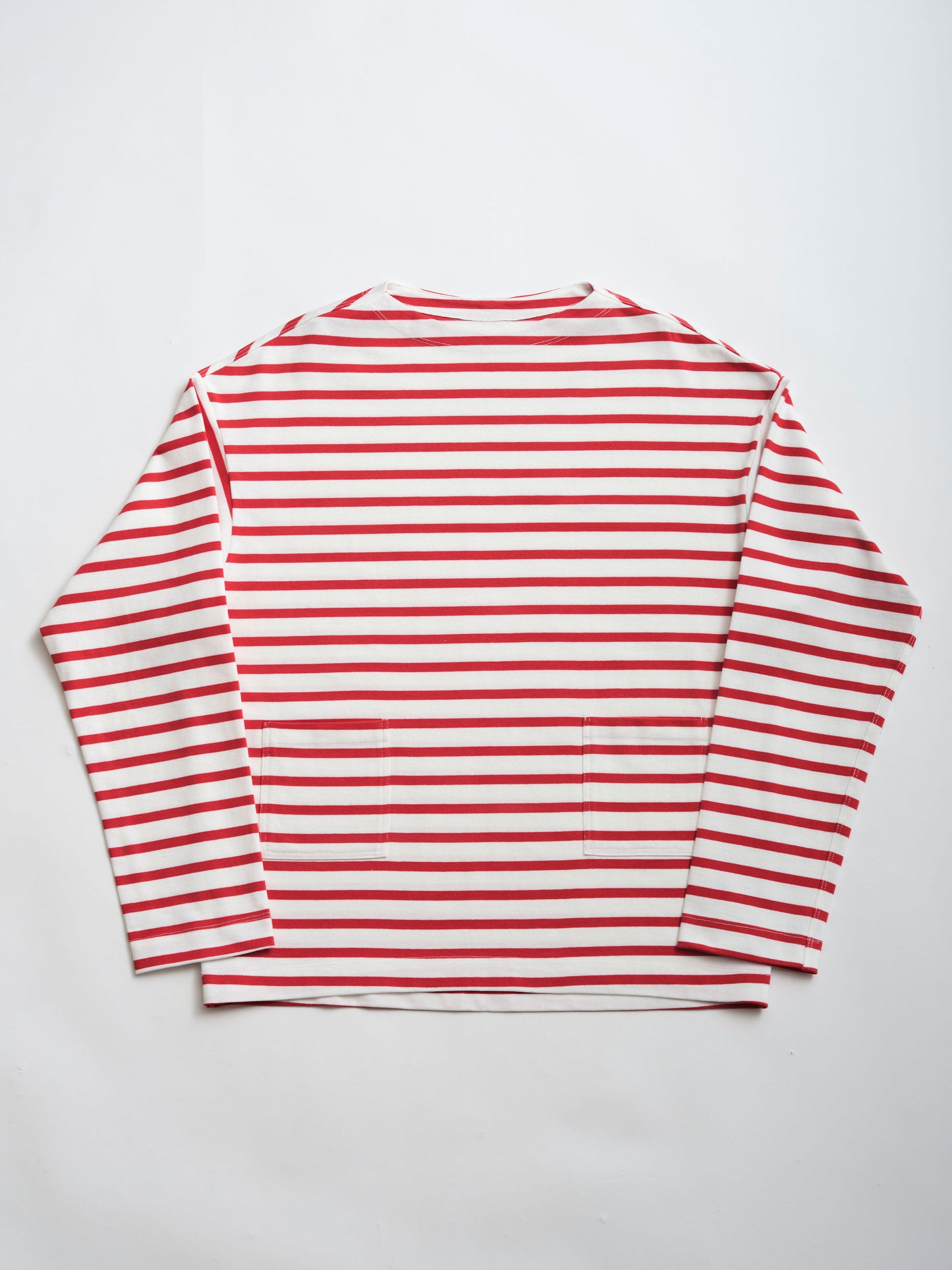 Striped Boatneck Sweatshirt